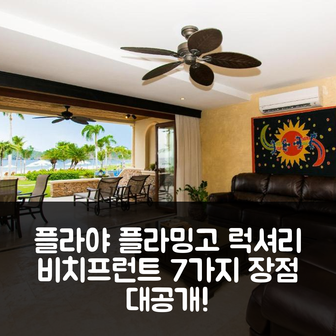 플라야 플라밍고 숙소 여행 호텔 추천 럭셔리 비치프런트 유닛 | 파도 앞 독특한 5성급 가격과 위치 7가지 장점