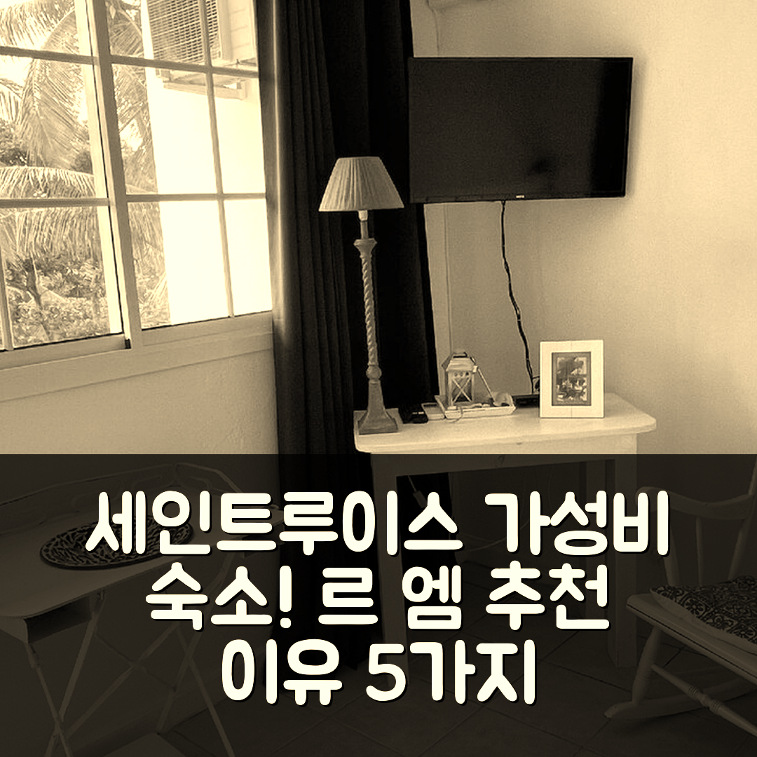 세인트 루이스 숙소 여행 호텔 추천 르 엠 호텔 마리 갈랑트 | 가성비와 조식이 뛰어난 5가지 이유