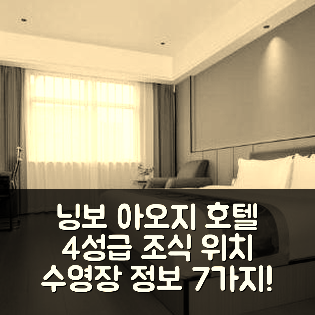 닝보 숙소 여행 호텔 추천 아오지 호텔 | 4성급 조식과 가성비 뛰어난 위치 및 수영장 정보 7가지