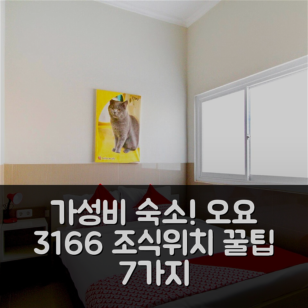 마카사르 숙소 여행 호텔 추천 오요 3166 위트 스틴 홈스테이 샤리아 | 가성비 뛰어난 조식과 위치 정보 7가지 팁
