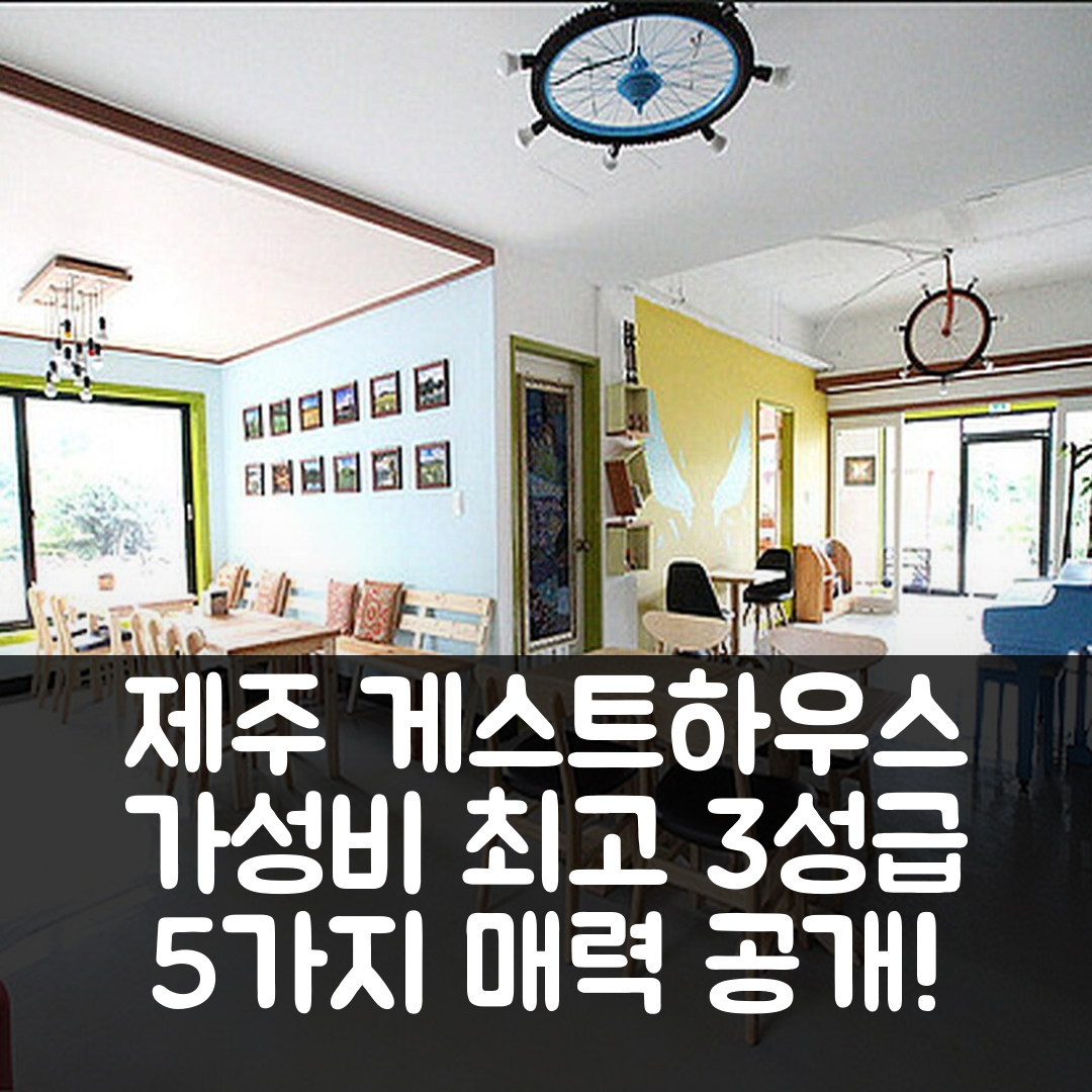 제주 숙소 여행 호텔 추천 그디글라 게스트하우스 | 가성비 좋은 3성급 조식과 위치의 5가지 매력