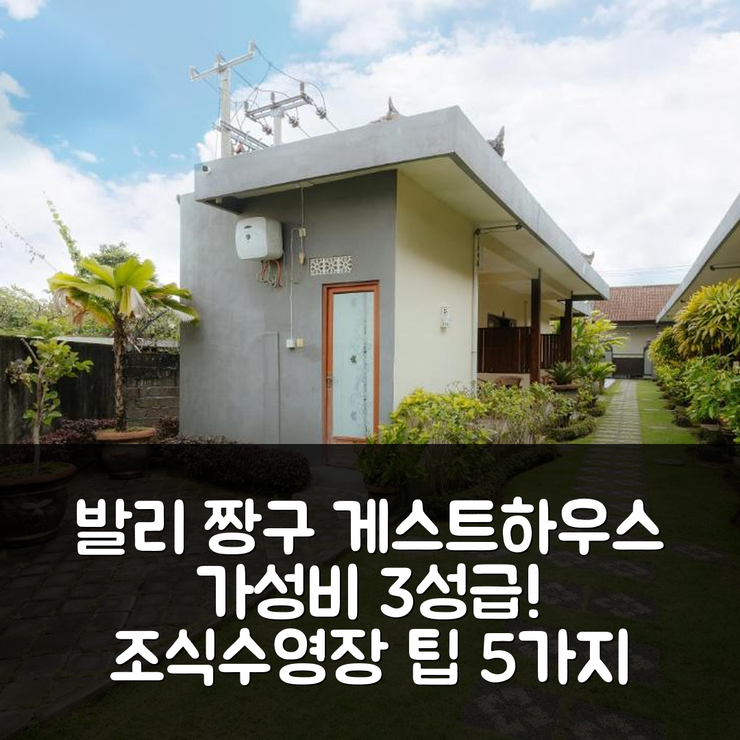 발리 숙소 여행 호텔 추천 부부 짱구 게스트하우스 | 가성비 뛰어난 3성급 조식과 수영장 안내 5가지 팁