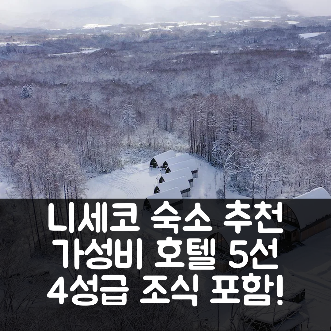 니세코 숙소 여행 호텔 추천 안다루 컬렉션 니세코 | 4성급 조식과 가성비 좋은 예약 팁 5가지