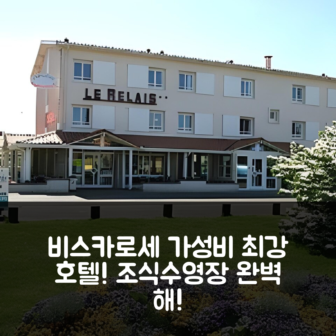 비스카로세 숙소 여행 호텔 추천 로그이 호텔 르 렐레 | 가성비와 조식, 수영장 완벽한 5가지 이유