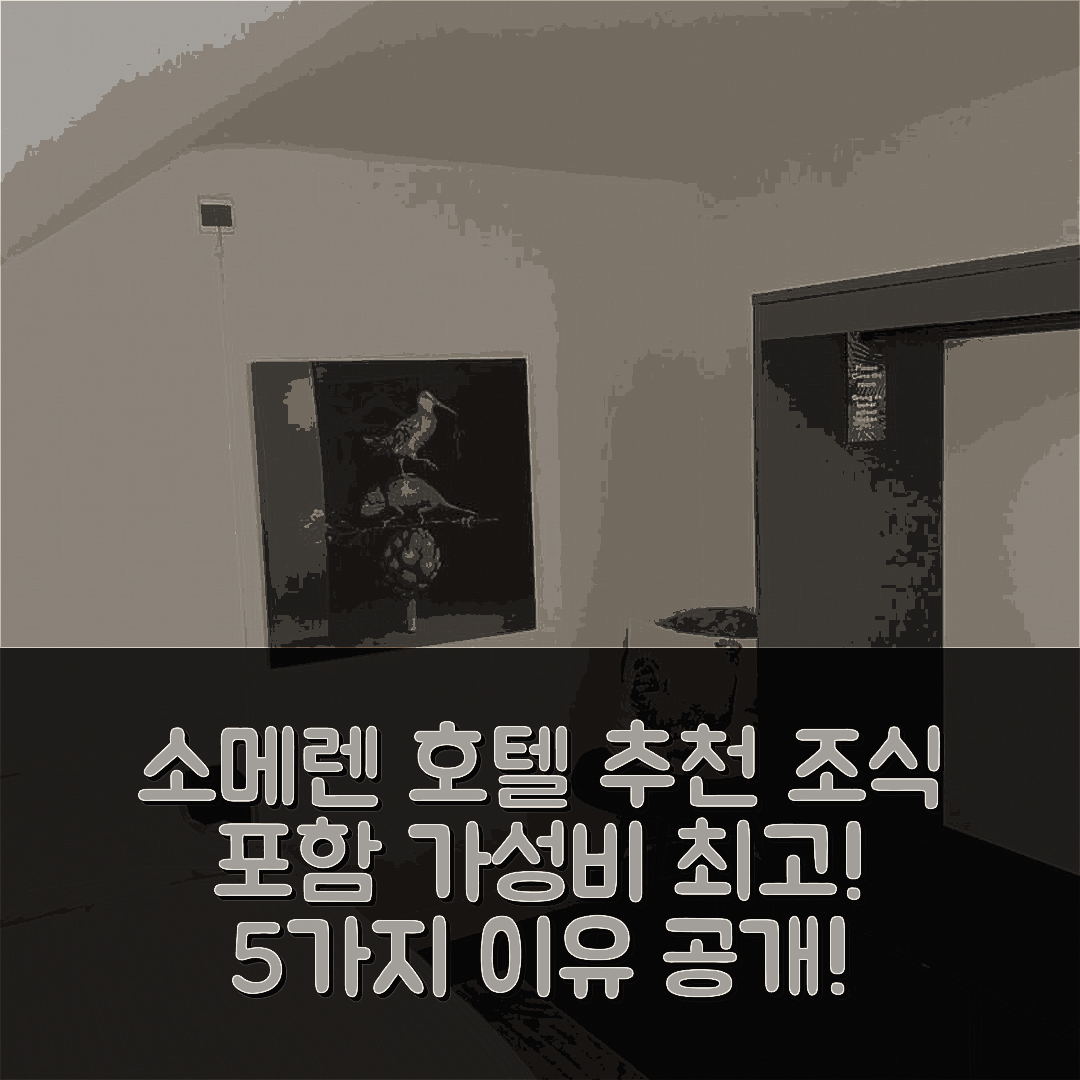 소메렌 숙소 여행 호텔 추천 센트랄 호텔 | 조식과 가성비 최고의 5가지 이유