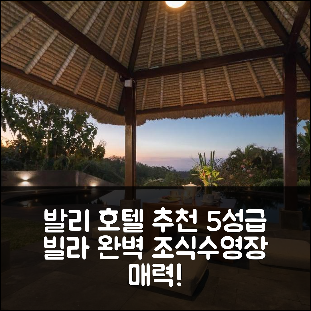 발리 숙소 여행 호텔 추천 빌라 자니 발랑간 | 조식과 수영장이 완벽한 5성급 가성비 7가지 매력